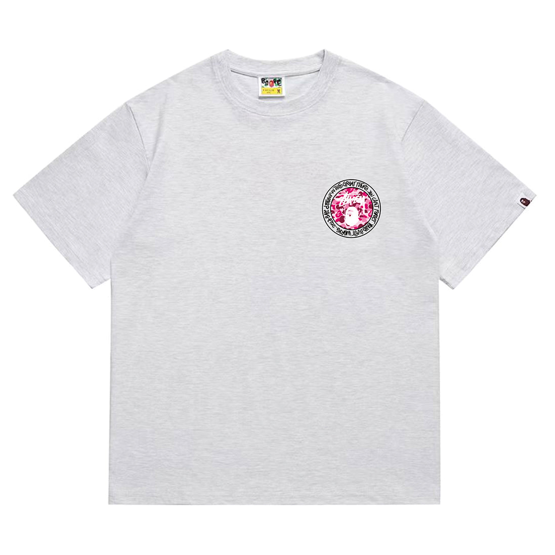 Bathing Shark and ape head print T-Shirt NextBlock