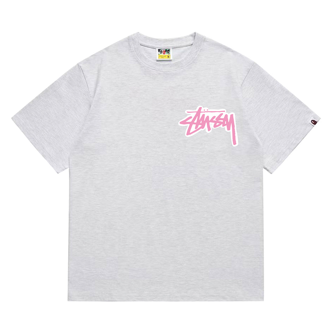 Bathing Shark and ape head print T-Shirt NextBlock