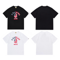 Bathing Shark and ape head print T-Shirt NextBlock