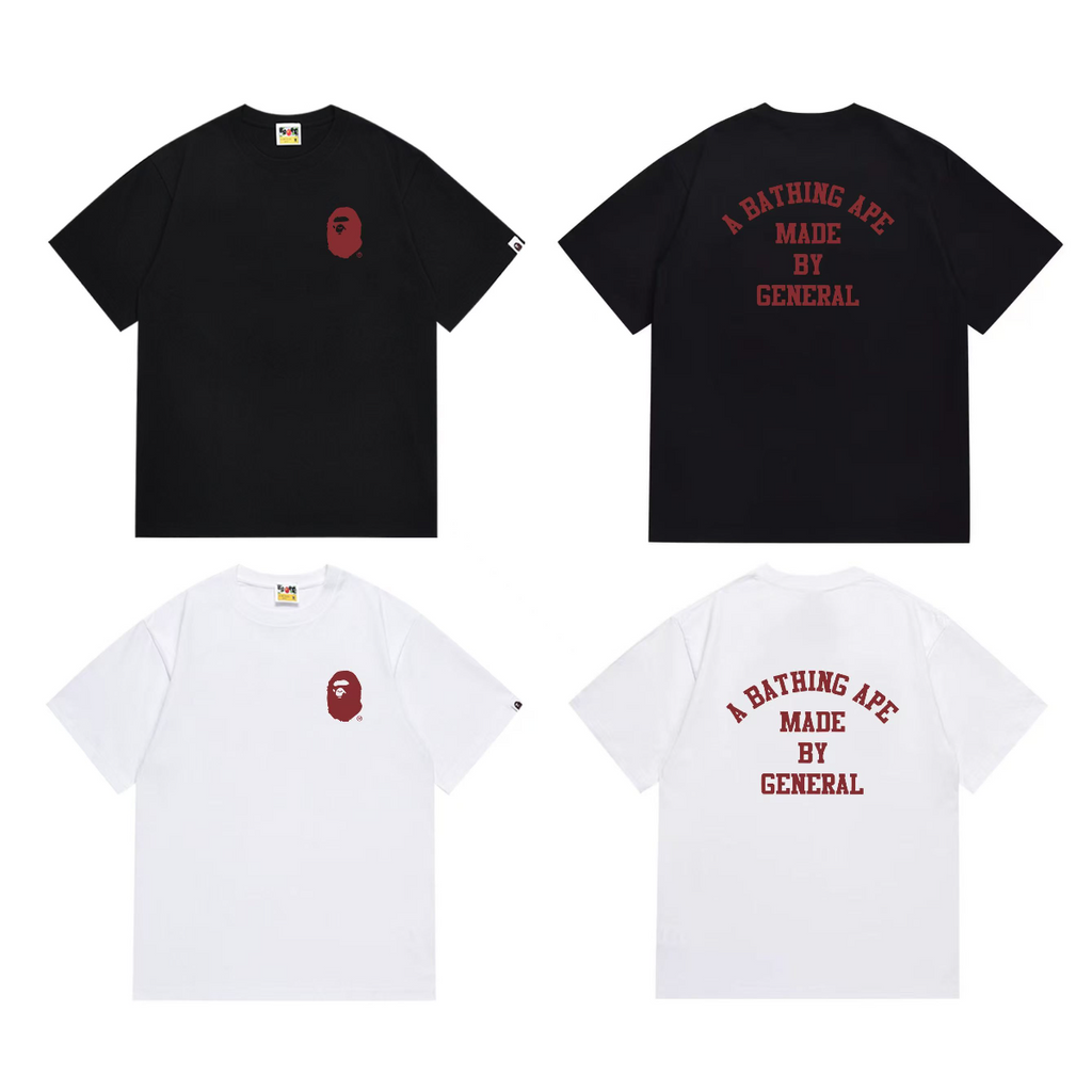 Bathing Shark and ape head print T-Shirt NextBlock