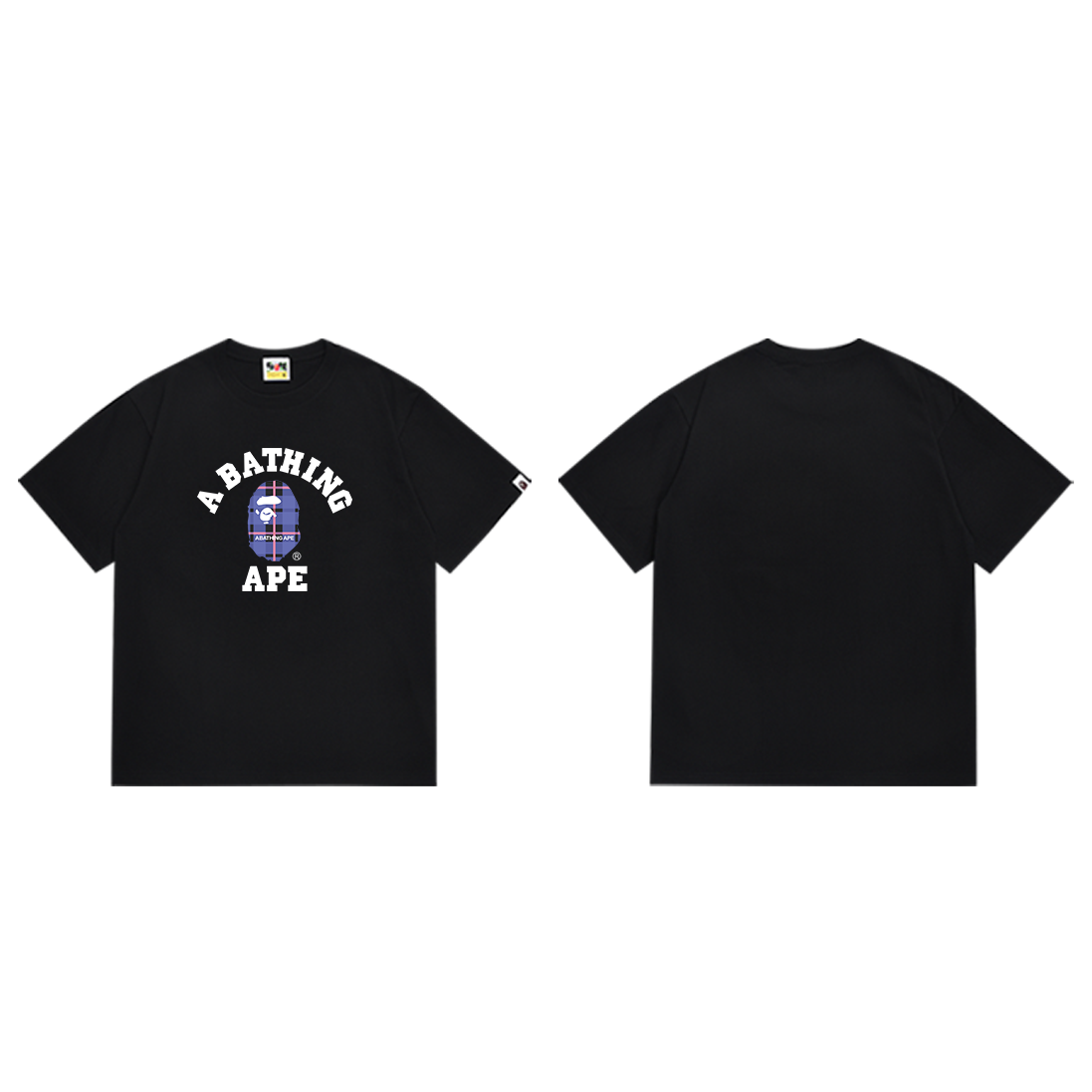 Bathing Shark and ape head print T-Shirt NextBlock