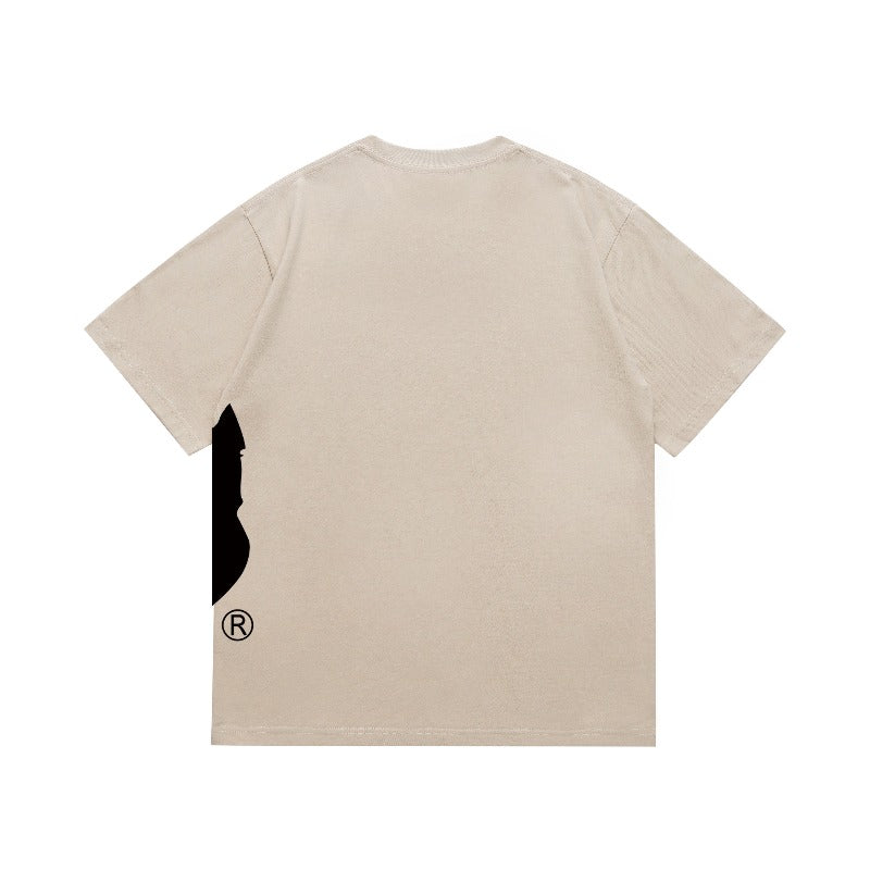 Bathing Shark and ape head print T Shirts NextBlock
