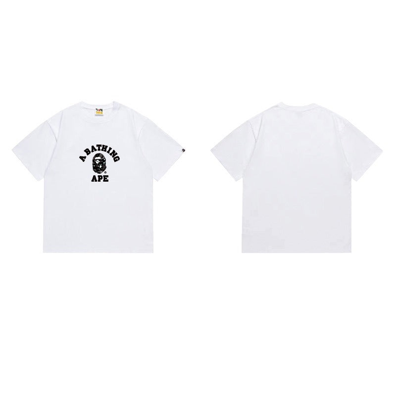 Bathing Shark and ape head print T Shirts NextBlock