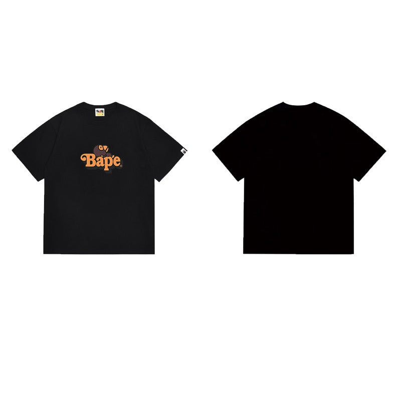 Bathing Shark and ape head print T Shirts NextBlock