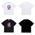 Bathing Shark and ape head print T Shirts NextBlock