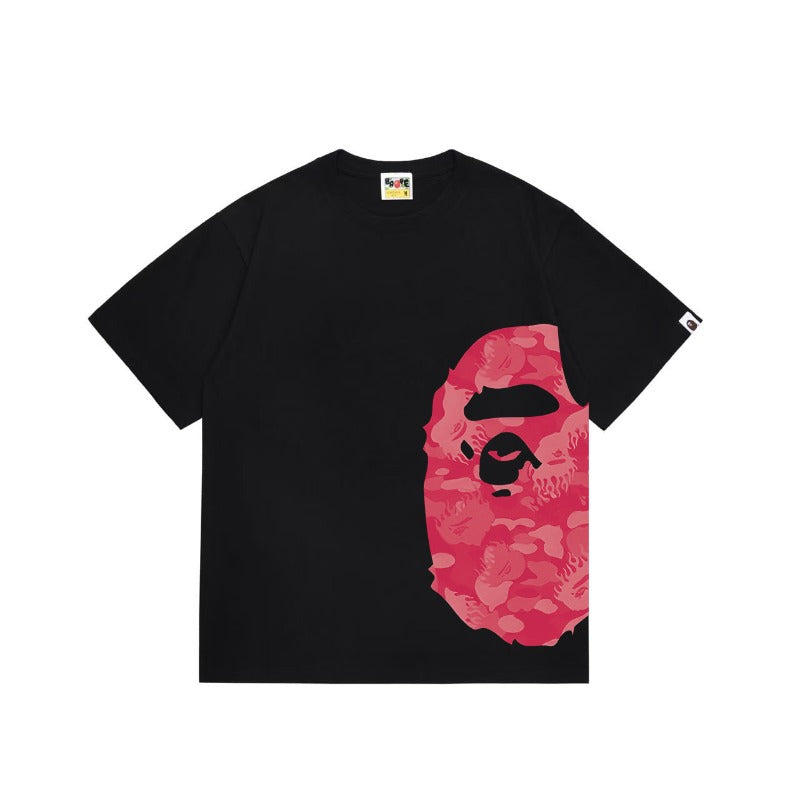 Bathing Shark and ape head print T Shirts NextBlock