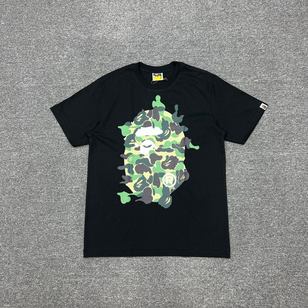Bathing Shark and ape head print T-Shirt NextBlock