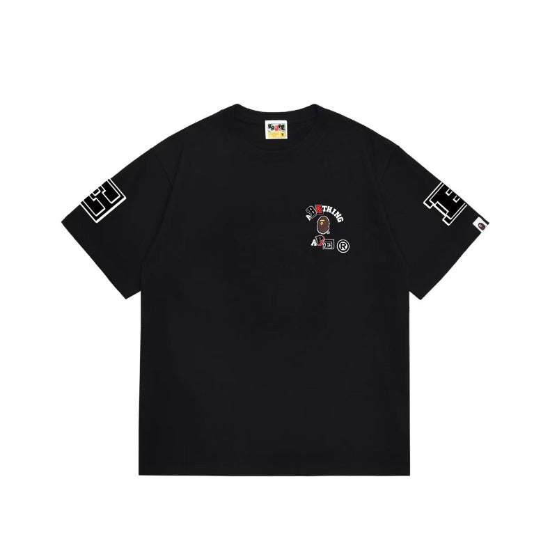 Bathing Shark and ape head print T Shirts NextBlock