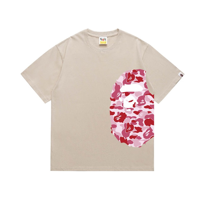 Bathing Shark and ape head print T Shirts NextBlock