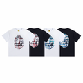 Bathing Shark and ape head print T-Shirt NextBlock