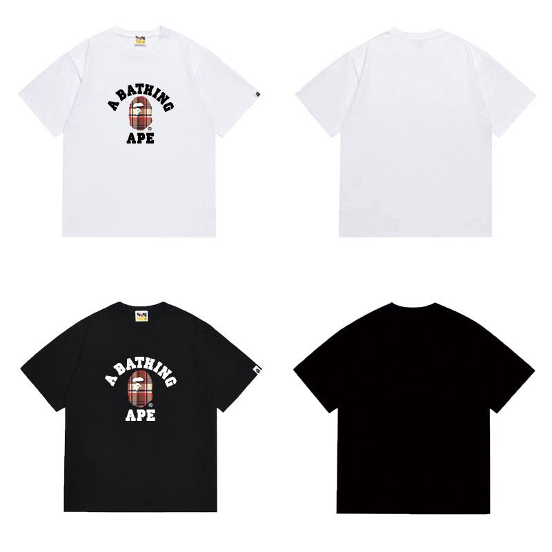 Bathing Shark and ape head print T Shirts NextBlock