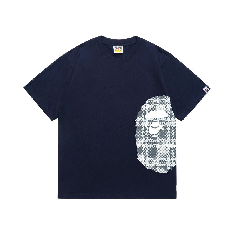 Bathing Shark and ape head print T Shirts NextBlock