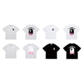 Bathing Shark and ape head print T-Shirt NextBlock