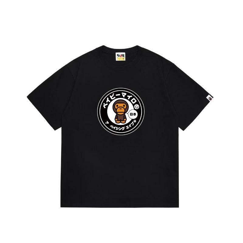 Bathing Shark and ape head print T Shirts NextBlock