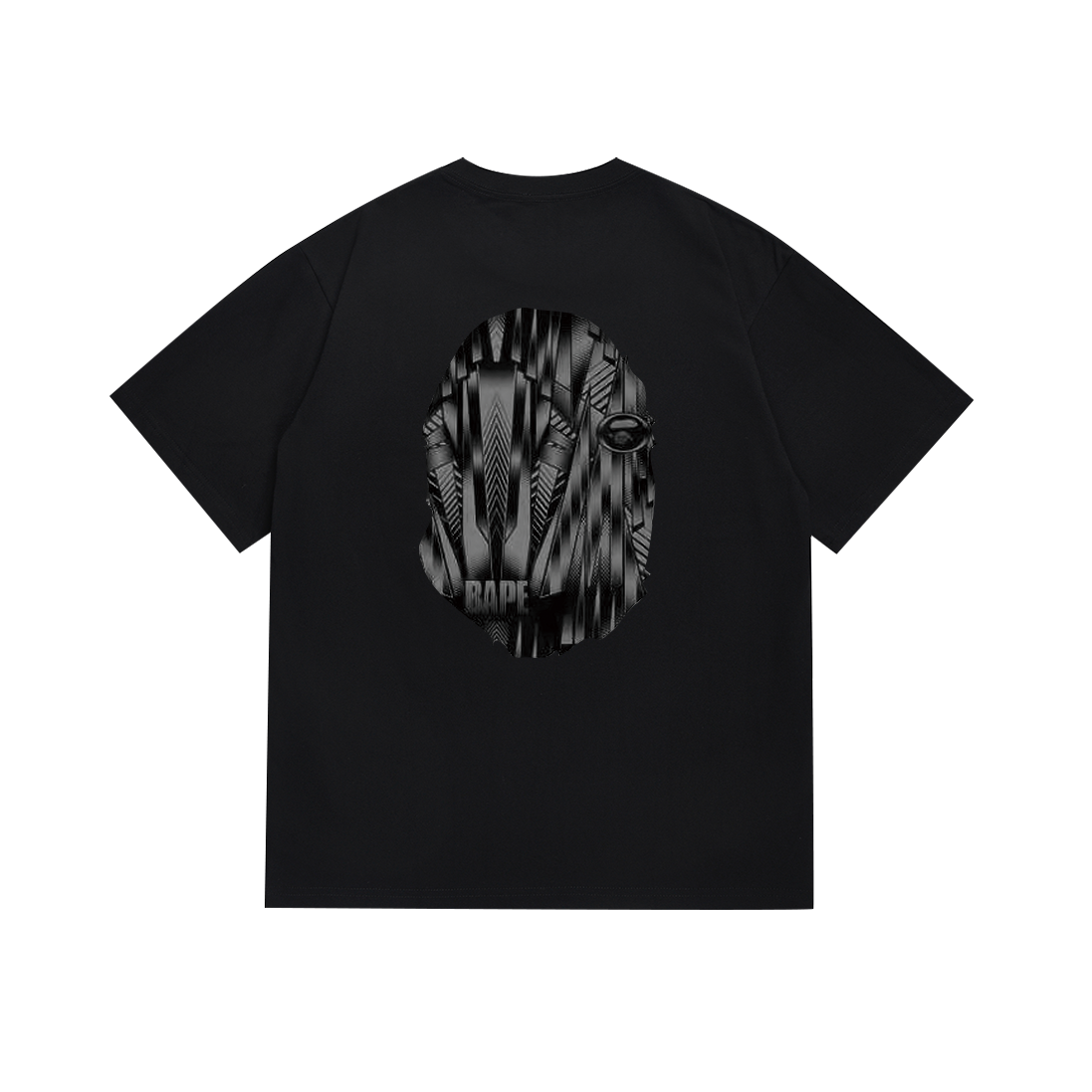 Bathing Shark and ape head print T Shirts NextBlock