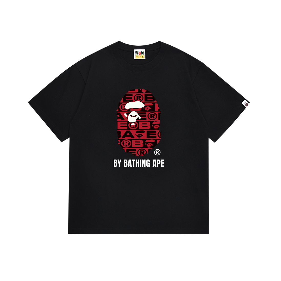 Bathing Shark and ape head print T Shirts NextBlock