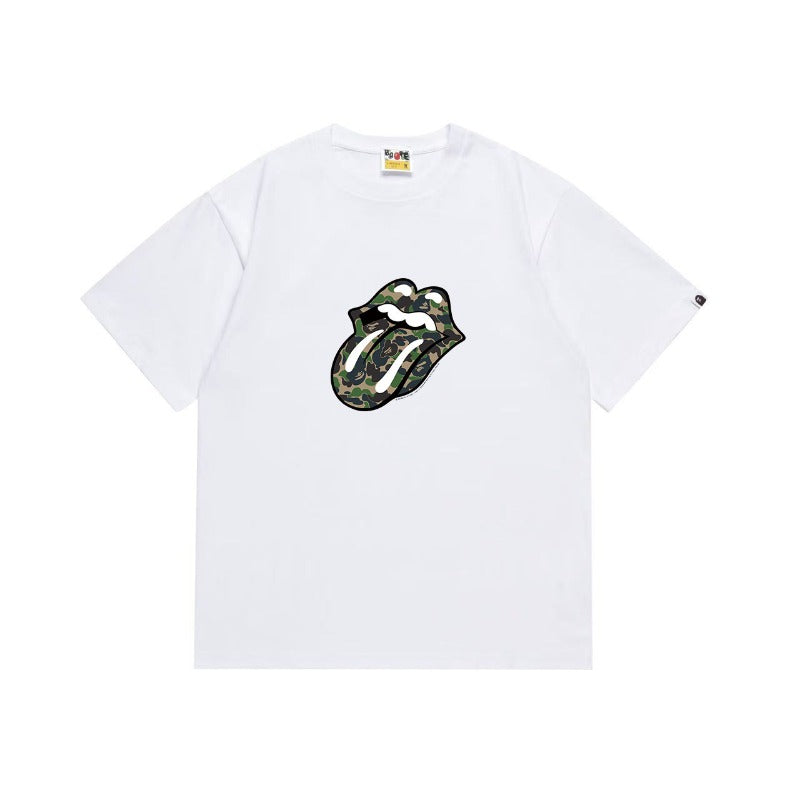 Bathing Shark and ape head print T Shirts NextBlock