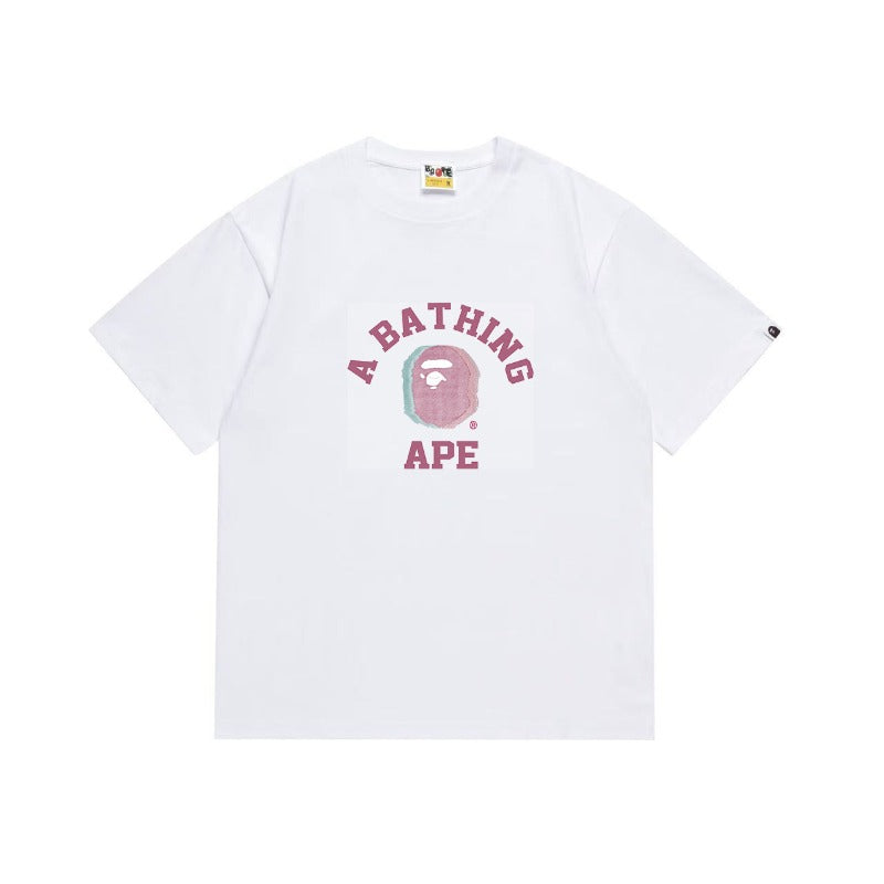 Bathing Shark and ape head print T Shirts NextBlock