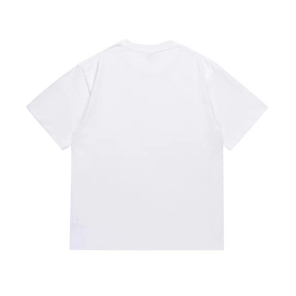 Bathing Shark and ape head print T-Shirt NextBlock