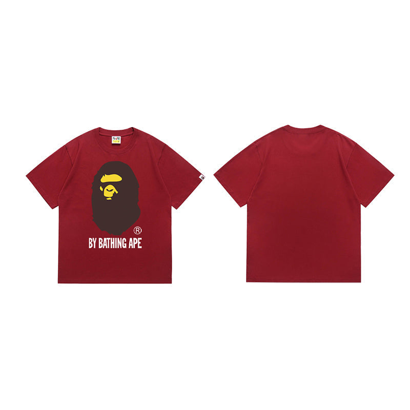 Bathing Shark and ape head print T Shirt NextBlock