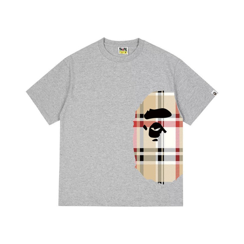 Bathing Shark and ape head print T Shirts NextBlock