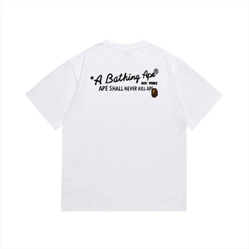 Bathing Shark and ape head print T Shirts NextBlock