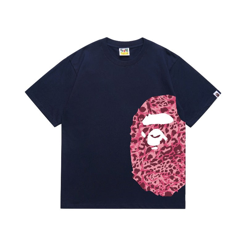 Bathing Shark and ape head print T Shirts NextBlock