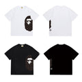 Bathing Shark and ape head print T Shirts NextBlock