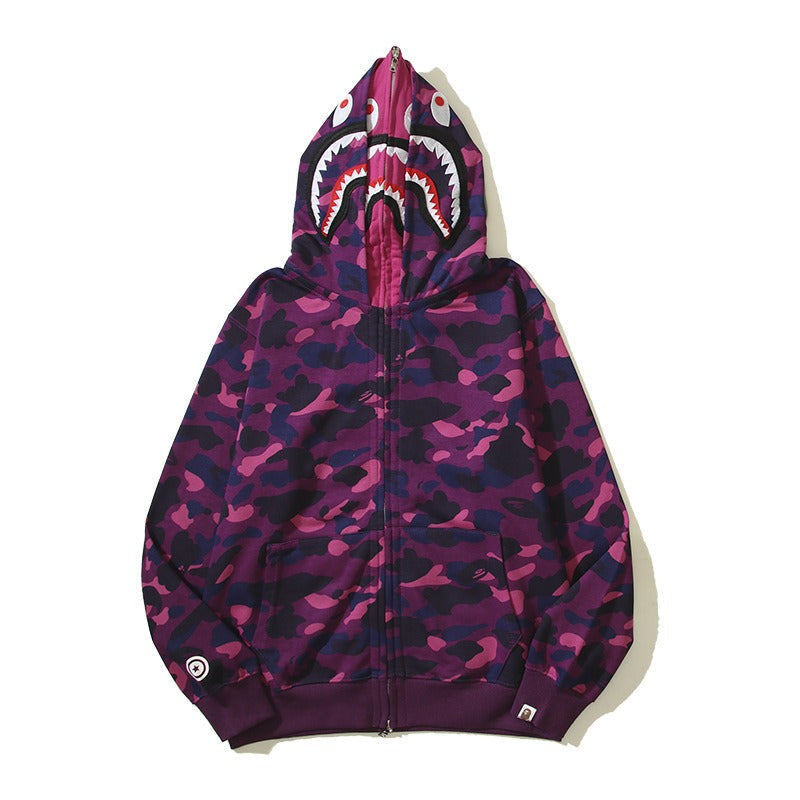 Ape Hoodie Camouflage Alphabet Double Hat Sweater Autumn Winter NextBlock