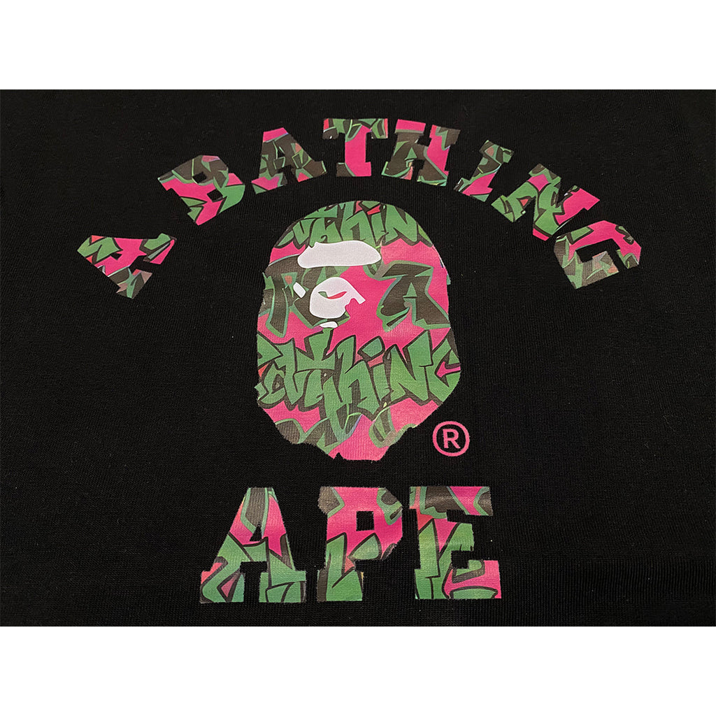 Bathing Shark and ape head print T Shirts NextBlock
