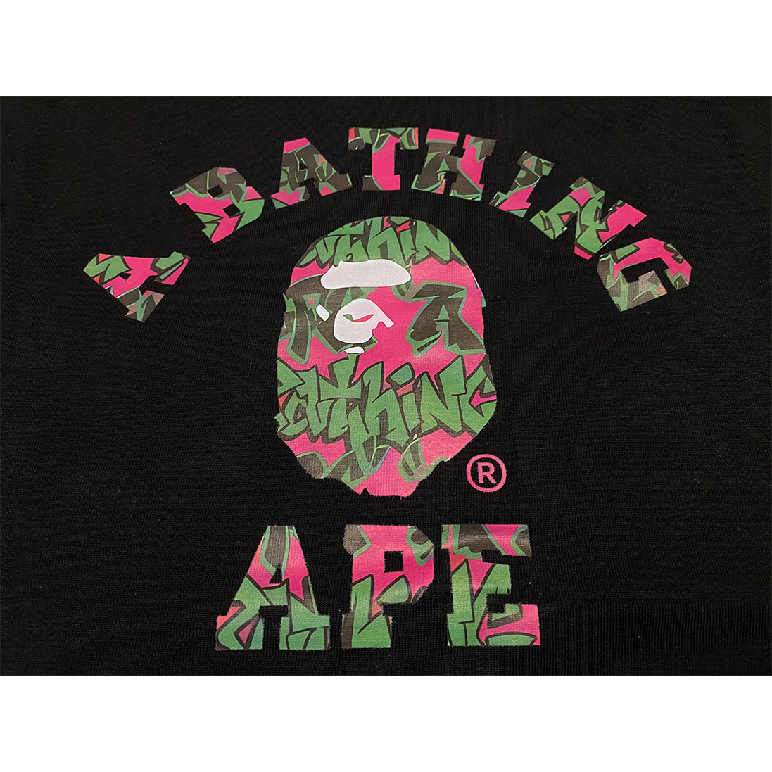 Bathing Shark and ape head print T Shirts NextBlock