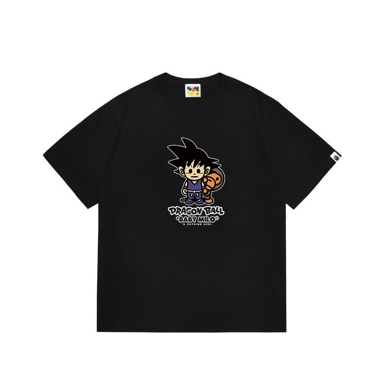 Bathing Shark and ape head print T Shirts NextBlock