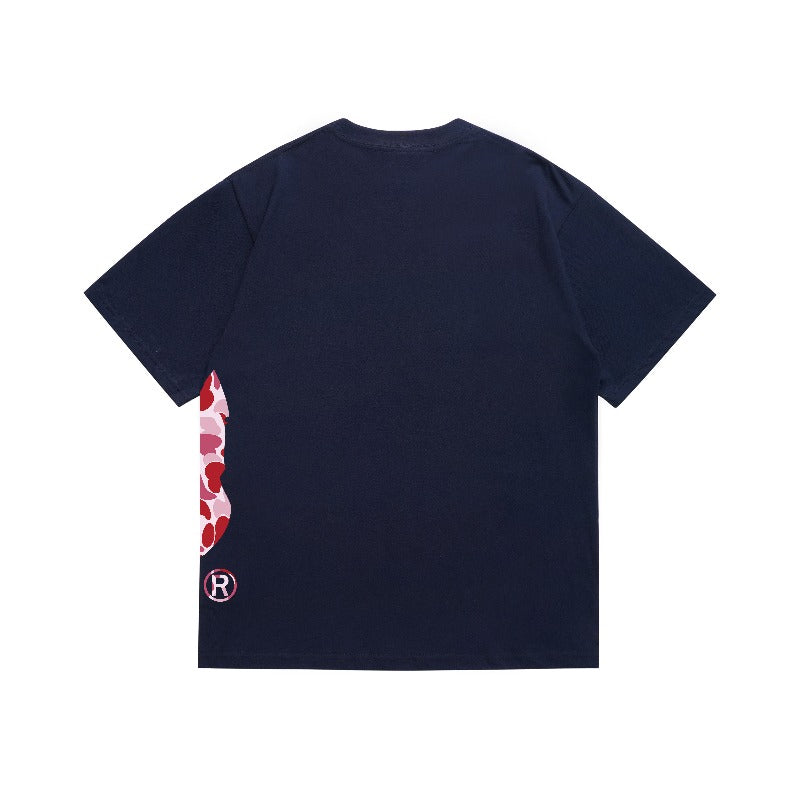 Bathing Shark and ape head print T Shirts NextBlock
