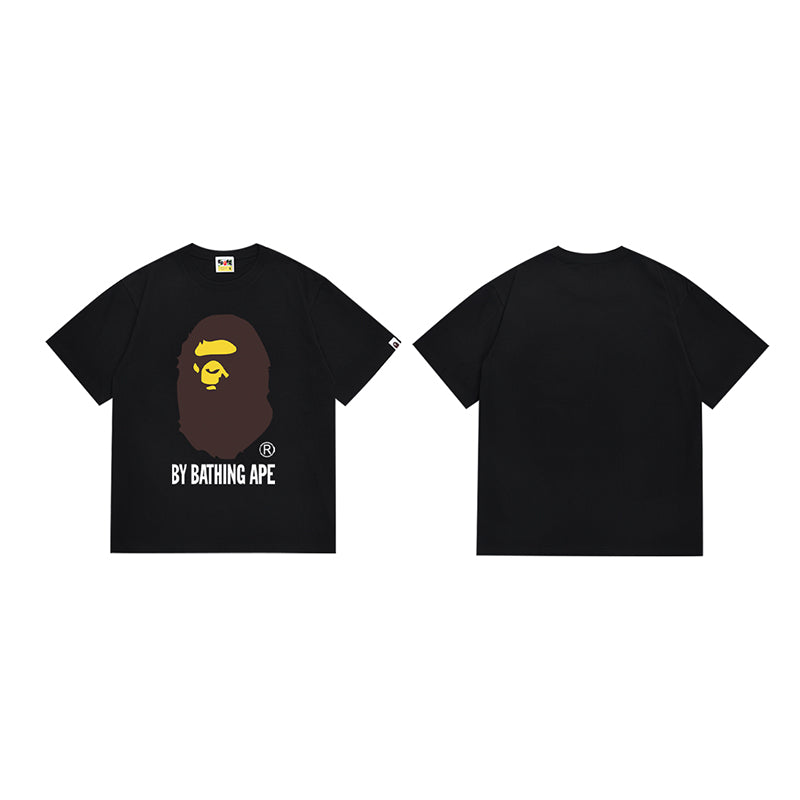 Bathing Shark and ape head print T Shirt NextBlock