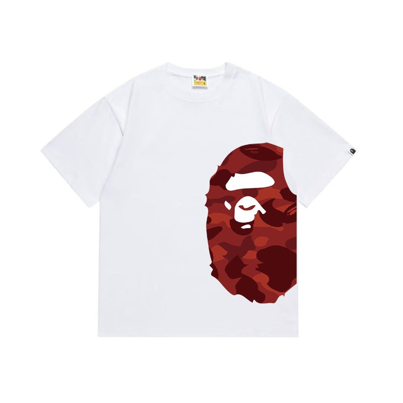 Bathing Shark and ape head print T Shirts NextBlock