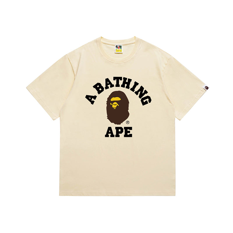 Bathing Shark and ape head print T Shirt NextBlock