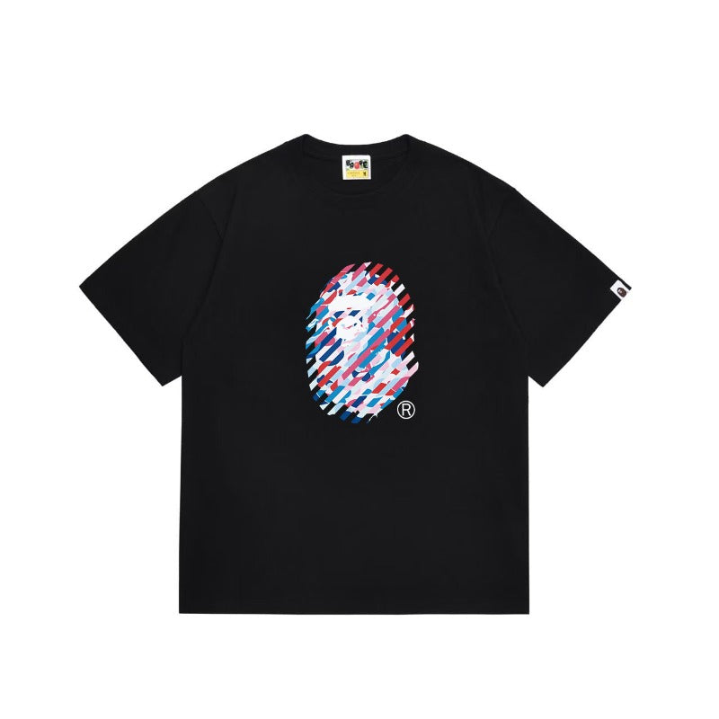 Bathing Shark and ape head print T Shirts NextBlock
