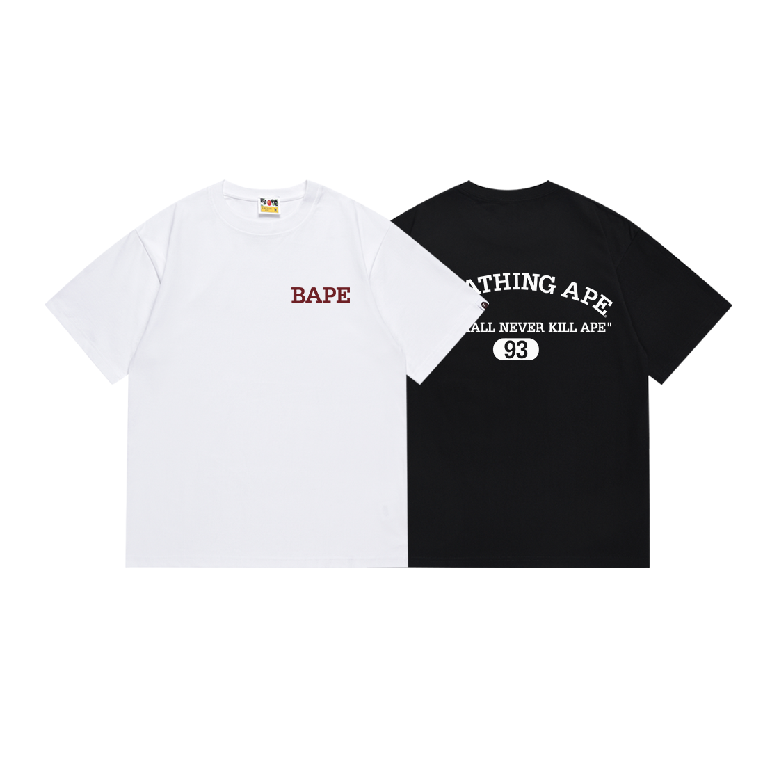 Bathing Shark and ape head print T Shirts NextBlock