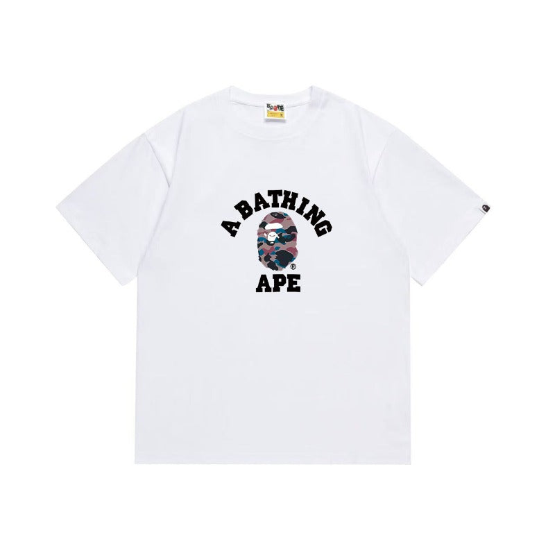 Bathing Shark and ape head print T Shirts NextBlock