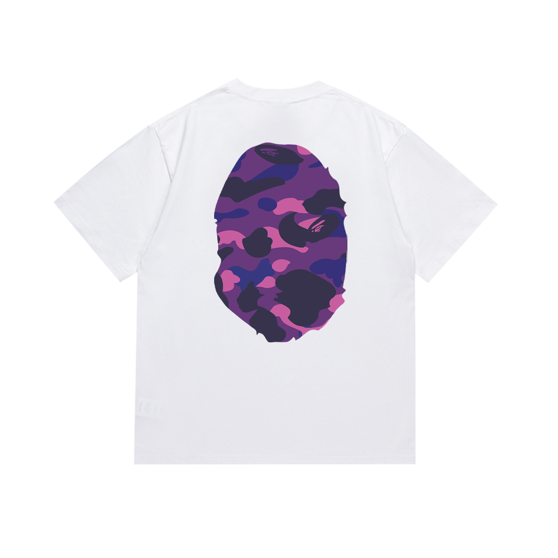 Bathing Shark and ape head print T-Shirt NextBlock