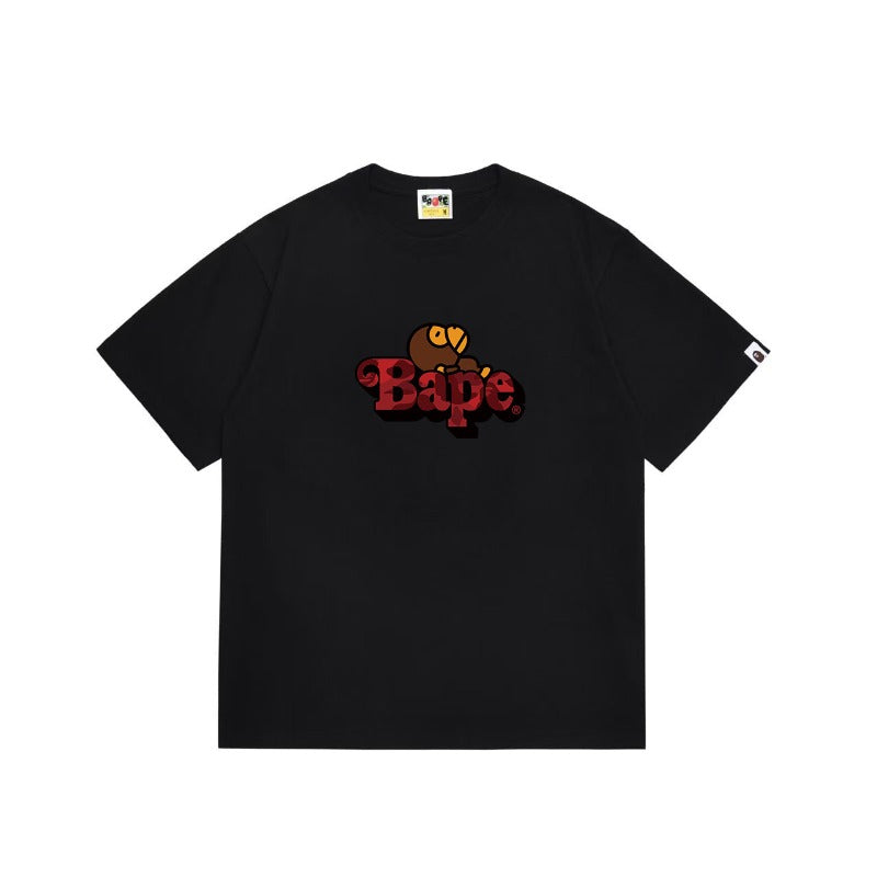 Bathing Shark and ape head print T Shirts NextBlock