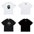 Bathing Shark and ape head print T Shirts NextBlock