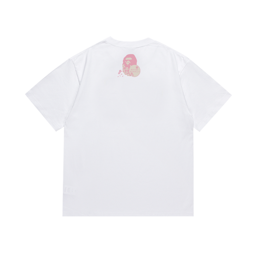 Bathing Shark and ape head print T-Shirt NextBlock