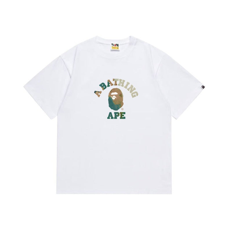 Bathing Shark and ape head print T Shirts NextBlock