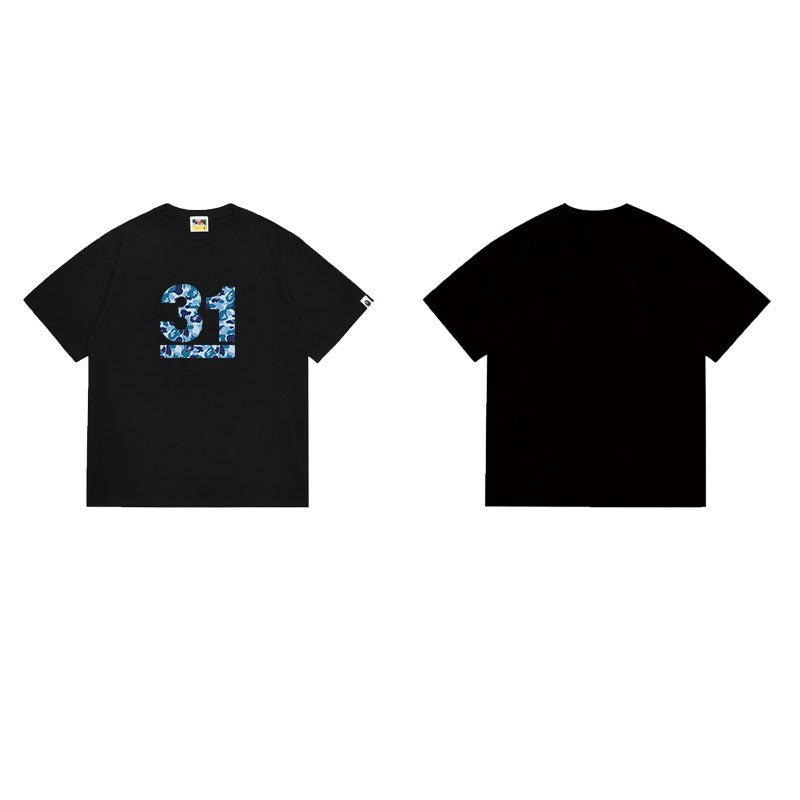 Bathing Shark and ape head print T Shirts NextBlock
