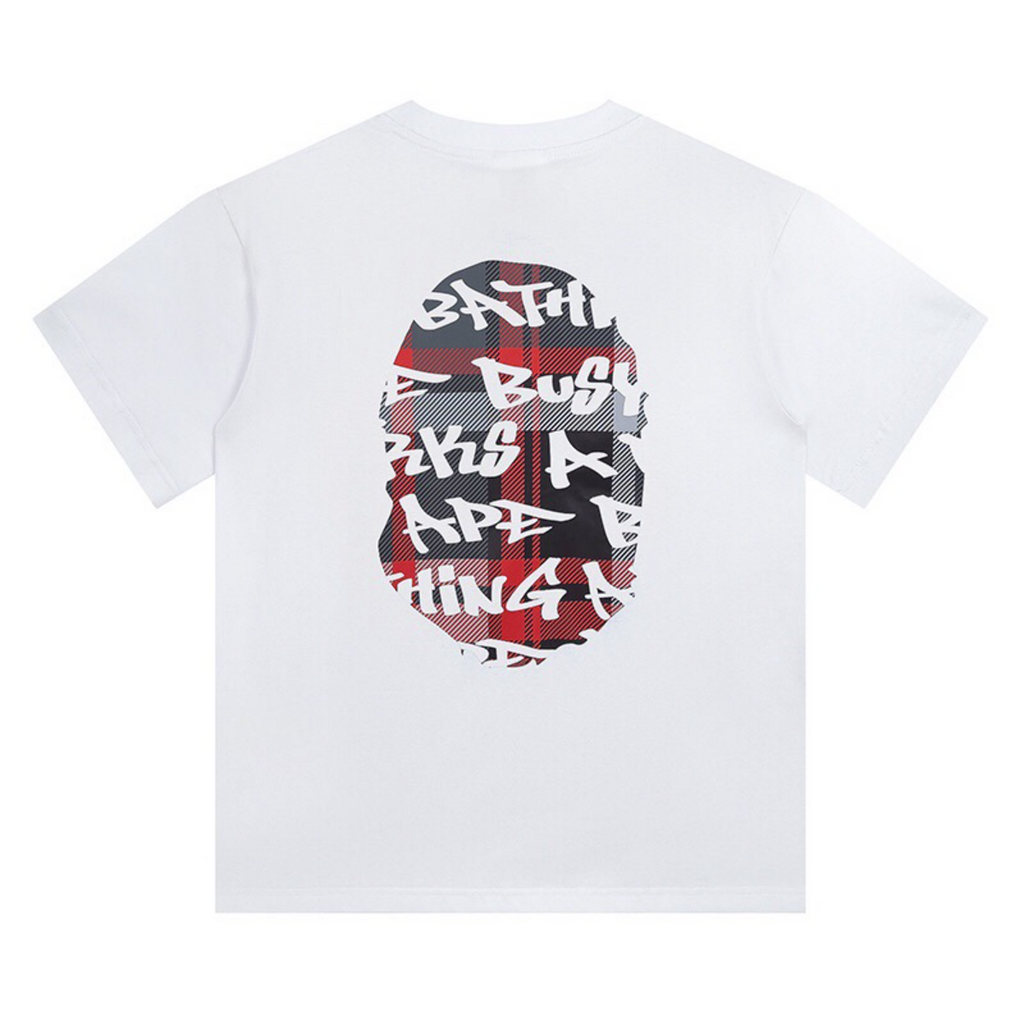 Bathing Shark and ape head print T-Shirt NextBlock