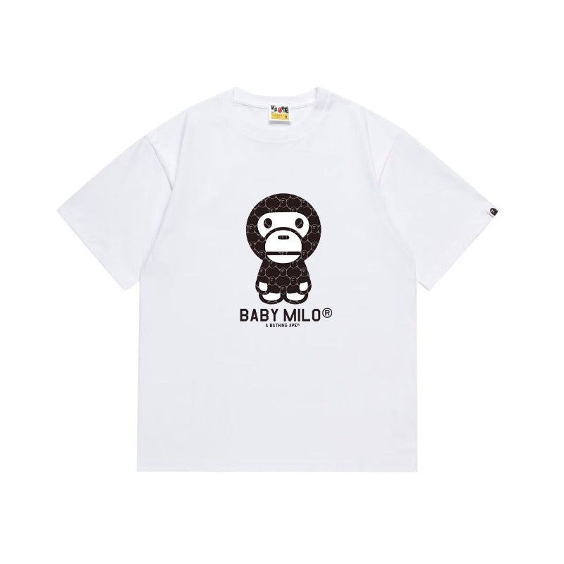 Bathing Shark and ape head print T Shirts NextBlock