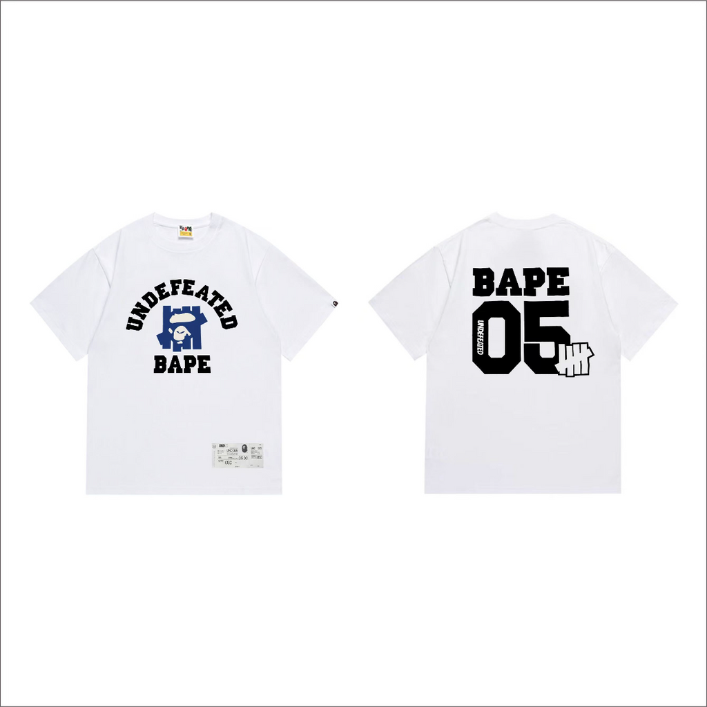 Bathing Shark and ape head print T-Shirt NextBlock