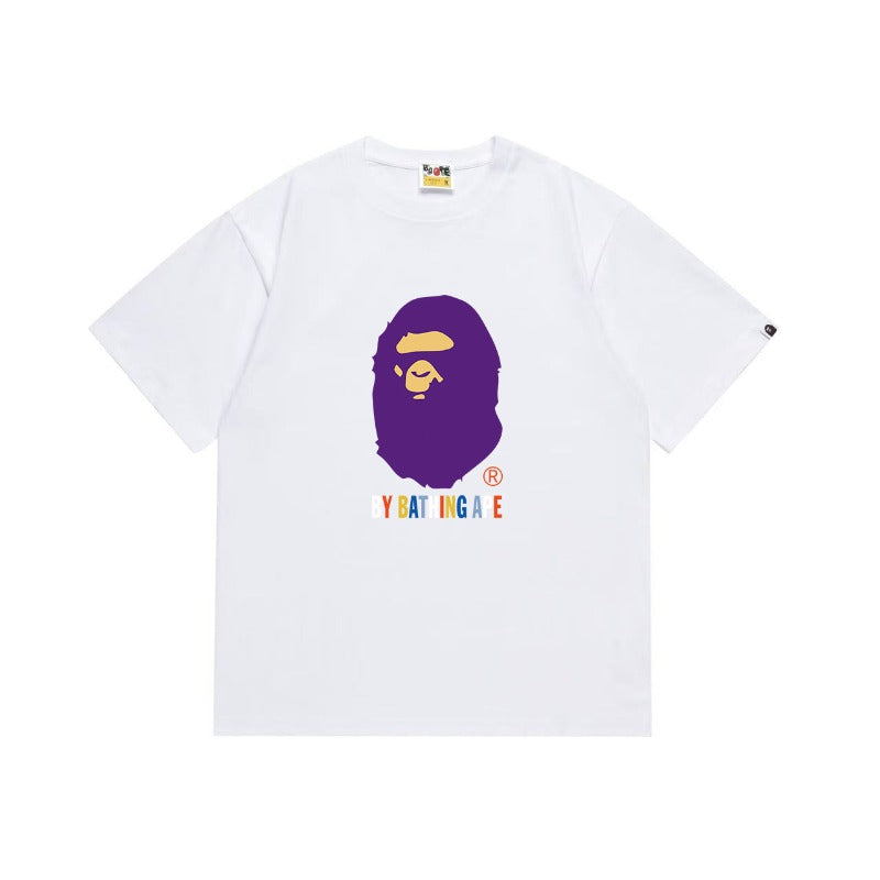 Bathing Shark and ape head print T Shirts NextBlock