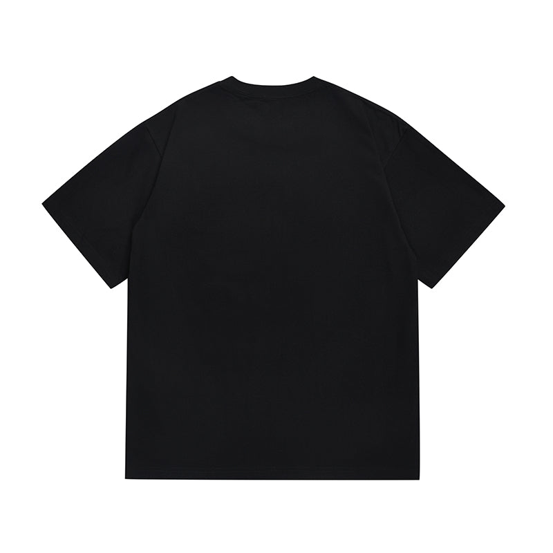Bathing Shark and ape head print T Shirt NextBlock